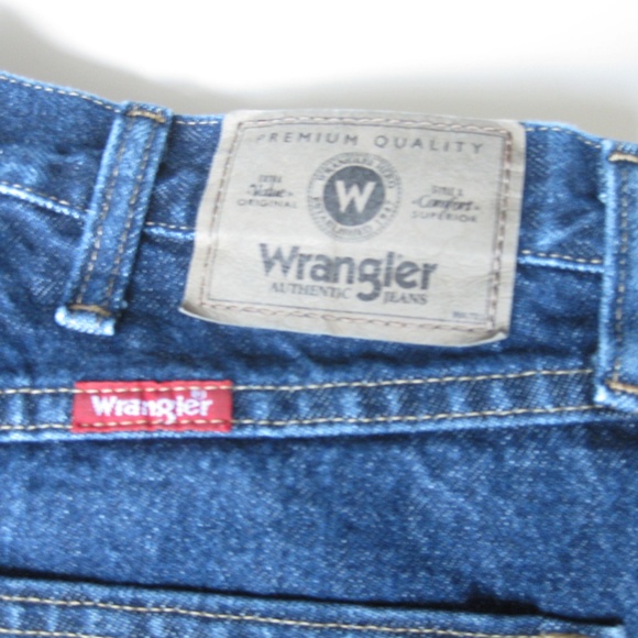 Wrangler regular fit denim blue jeans - Picture 2 of 4